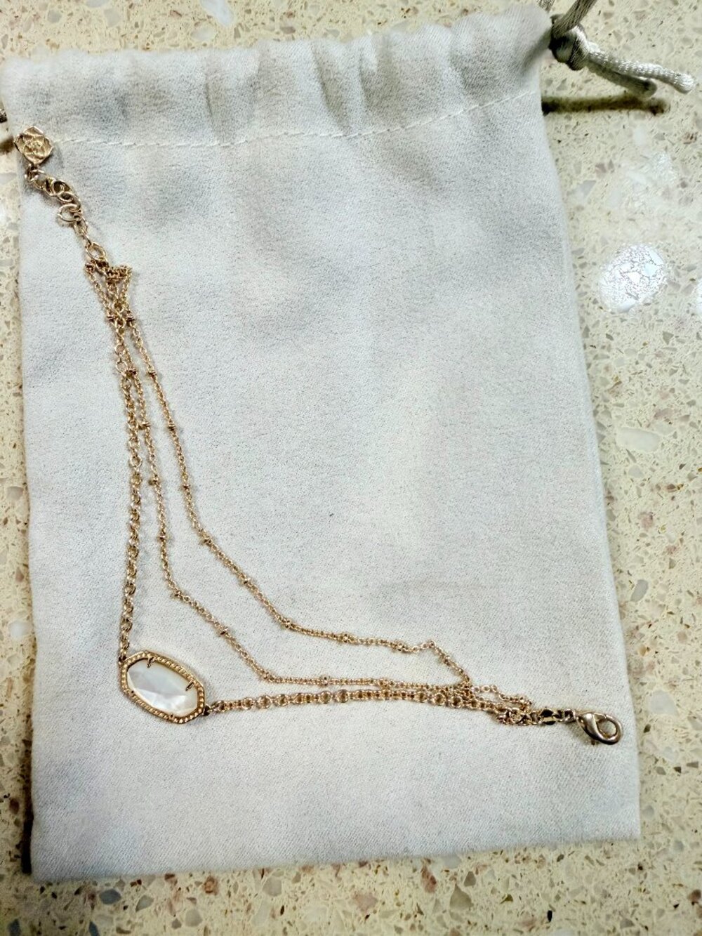 Kendra Scott Triple Strand Elaina Bracelet - MOP